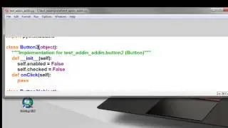 2) Python Add-In Button Interactions