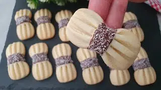 With a fork make a beautiful cookies, Easy to prepare and very tasty.