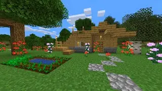 Minecraft ASMR | Building a simple cabin in Survival Mode! ⛏️