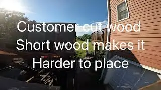 Dropping a Dumpster on Wood