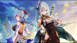 Genshin Impact Abyss 2.4 Complete 9 Stars Cryo Sisters Ganyu Shenhe