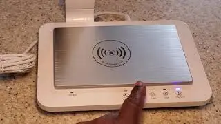 Qi LED Lamp With Phone Charging Stand Unbox and Review