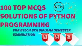 100 Python MCQ Questions and Answers | Important Python MCQS 