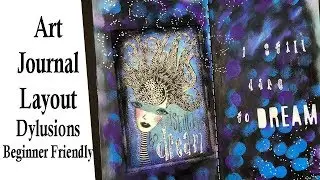 Art Journal Process / Dyan Reaveley Dylusions / Mixed Media / Easy Art journaling for beginners