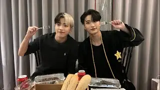 [ENG SUB] 220426 ATEEZ Hongjoong & Seonghwa YouTube Live (Matz Mukbang🍴)