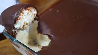 Sobremesa fresca de coco cremosa e rápida