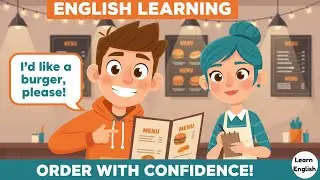 Learn English at the Restaurant 🍟 | Easy English Conversation for Beginners (A2–B1)