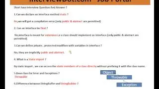 Can we define private , protected modifiers with variables in interface