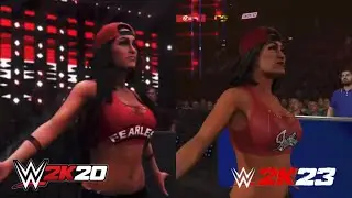 WWE 2K20 VS WWE 2K23 | NIKKI BELLA [ENTRANCE COMPARISON]