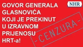 GOVOR ŽELJKA GLASNOVIĆA PREKINUT u izravnom prijenosu HRT-a. 07.02.2019.