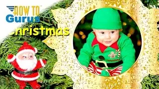 How You Can Make a Baby's First Christmas Card Photoshop Elements