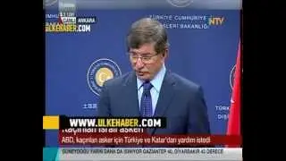 Ahmet Davutoğlu'ndan Kerry'e Sert cevap