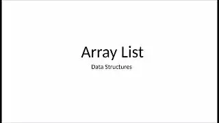 Data Structures: What is an Array List (vector)?