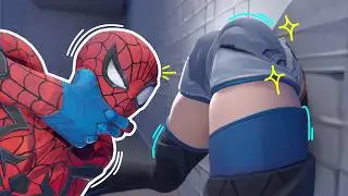 Luna Snow gets Stuck | Marvel Rivals Animation