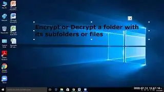 How Encrypt or Decrypt folders, files, sub folders,sub files