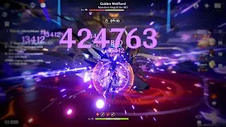 C2R1 Raiden Shogun Hypercarry 1 Rotation Golden Wolflord (NO OFFENSIVE Abyss Buff) ft. C6 Sara