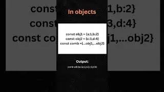 Spread operator in JavaScript #javascript#react#angular#javascriptdev#vuejs#spreadoperator#framework
