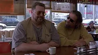 The Big Lebowski - Enjoying my coffee Diner Scene HD