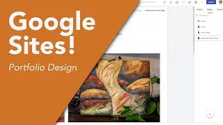 Create a FREE and SIMPLE Google Website to show off your Art and Design Portfolio