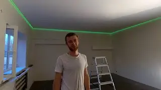 DIY floating stretch ceiling