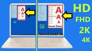 Bilgisayar Ekran küçültme [Çözünürlük] Windows 10 ayarları