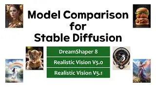 Stable Diffusion model comparison: DreamShaper 8, Realistic Vision V5.0 and Realistic Vision V5.1