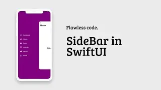 Sidebar Menu in SwiftUI | Flawless Code | SwiftUI