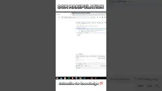 DOM Manipulation: Adding Elements to Your HTML 💯 #dom #htmlcss #coding #short #shorts #ytshorts
