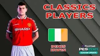 DENIS IRWIN face+stats (Classics Players) How to create in PES 2021
