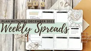 Plan With Me | December 2021 Bullet Journal Weekly Spreads