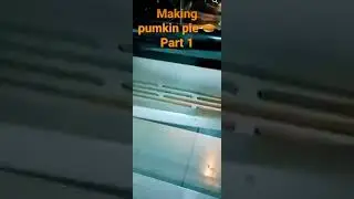 We made a homemade 🎃 pumkin pie 🥧 part 1