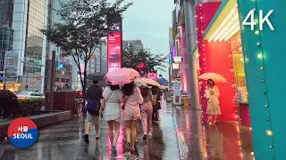 Walking in the Rain Gangnam, Seoul l 2024.09 l 강남 산책