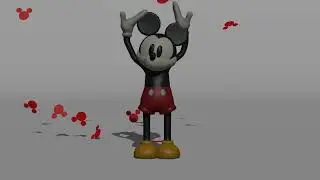 Mickey Mouse And Mickey Head Confetti Animation Test