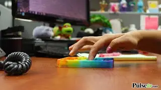 Rainbow Push Pop Stress Bubble Buster