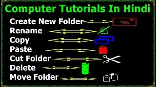 How to create a new Folder in your computer |  Create a Folder and cut,copy,Paste,Delete in windows