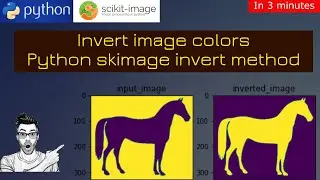 Invert colors from images using python skimage module|skimage python3 image processing|image invert