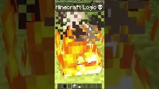 Minecraft Logic 💀 #shorts #minecraft