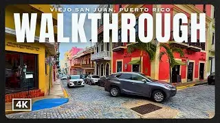 Old San Juan, Puerto Rico 🇵🇷 // Historic Streets Walking Tour (4K)