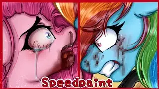 【 Speedpaint 】MLP - Rocket To Insanity [Gore]