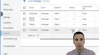 Google Ads Device Settings for Video Campaigns