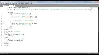 Урок 1. AngularJS  модуль и контроллеры.
