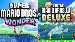 Super Mario Bros Wonder vs New Mario Bros U Deluxe Comparison