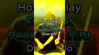 Learn SLIPKNOT - PEOPLE = SHIrT   | Drum Solo #drumlessons #slipknot #joeyjordison