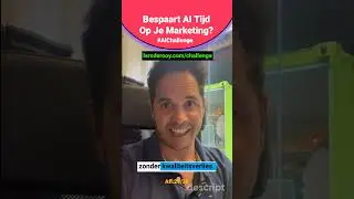 Bespaart AI Tijd Op Je Marketing? #shorts #ai #aichallenge