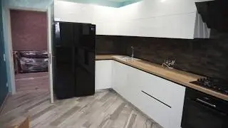 Кухня с баром в стиле Модерн
