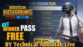 PUBG MOBILE LITE FREE WINNER PASS GIVEAWAY BY Technical Abdullah Live