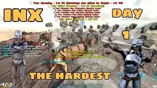 Ark PvP INX  Duo Best Start Day 1 - With 1000 Hours - The Hardest Server