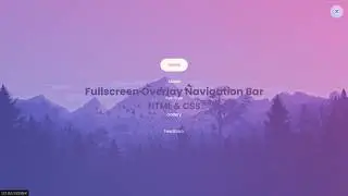 How to Create Navbar Using HTML, CSS, & JS | Fullscreen Overlay Navbar | Explained in Hindi