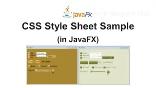 CSS Style Sheet Sample (in JavaFX)