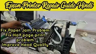 Epson L3100,L3200,3010 paper jam problem fix | Red light problem fix | Epson Half page jam fix